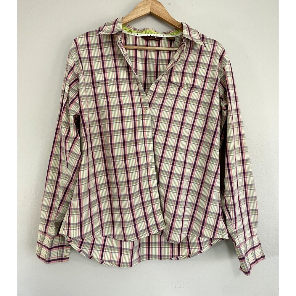 Wrangler Aura Women's Long Sleeve Snap Front Top Size XL Western Cowboy Ranch